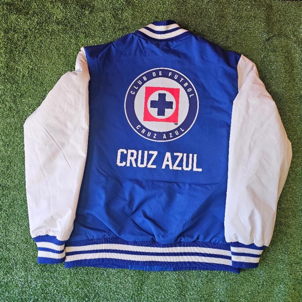 CRUZ AZUL 2 TONES VARSITY JACKET